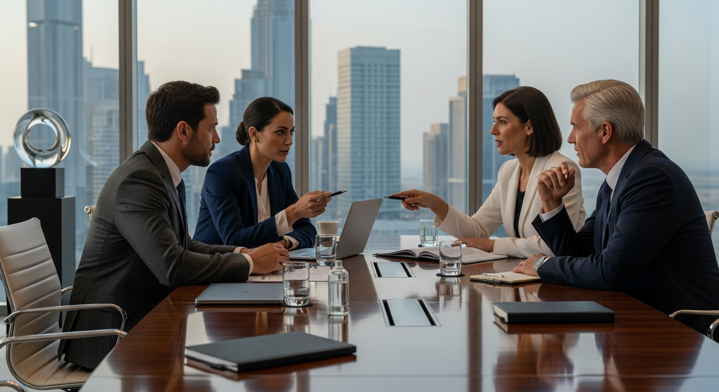 GCC Free Zones and UAE business setup guide showing modern commercial districts and corporate infrastructure in 2025