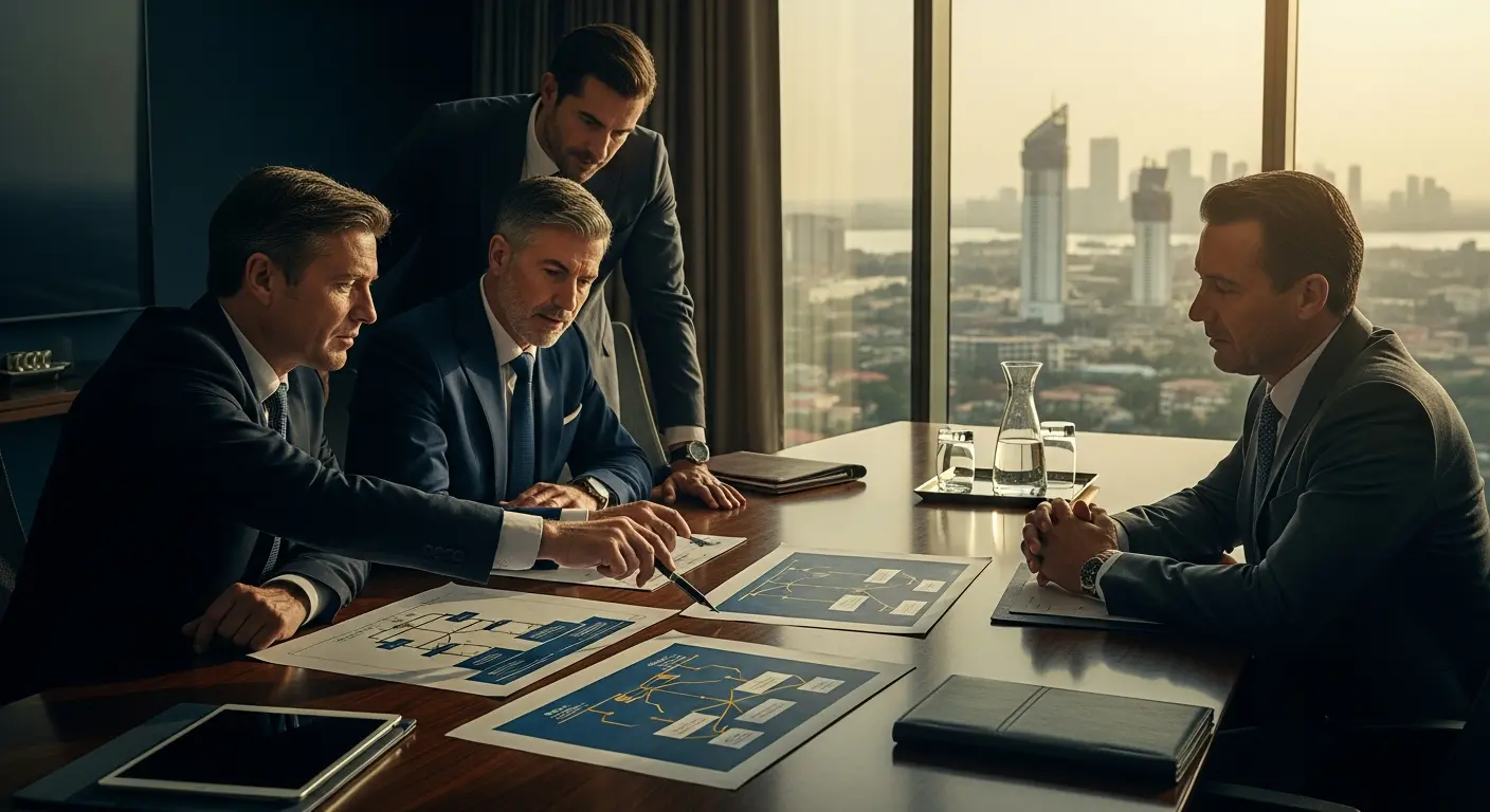 Professional illustration depicting Nigeria company registration, showing RC number and CAC process for UK businesses expanding into Nigeria.