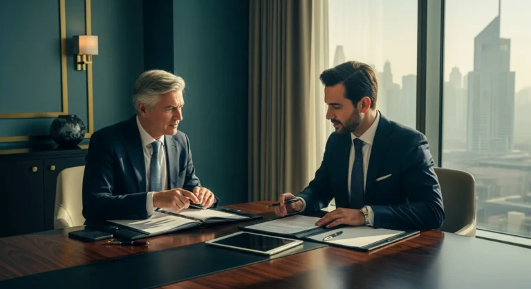 DIFC Dubai International Financial Centre financial license and regulation illustration, essential for Middle East business expansion.