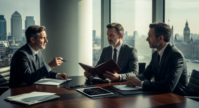 Photorealistic illustration of Transfer Pricing UK documentation and compliance for multinational corporations, emphasizing robust regulatory adherence.